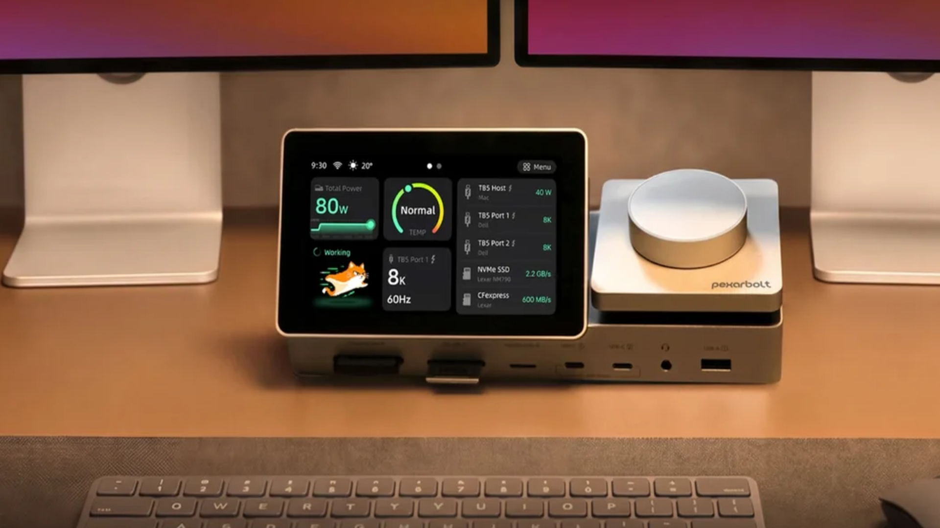 Lexar presenta una base Thunderbolt 5 22 en 1 con ranura NVMe