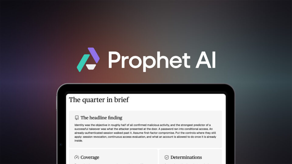 Prophet Security identifies identity attacks as a leading threat