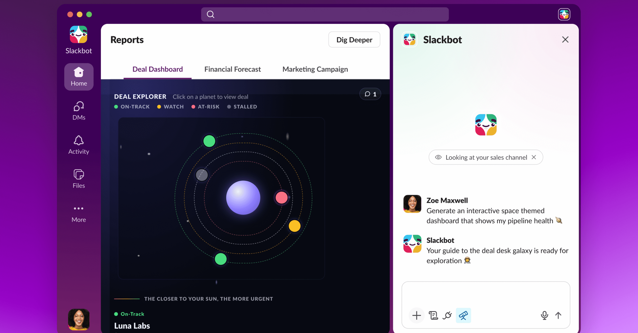 Slack brings AI-built interactive reports and dashboards into chats