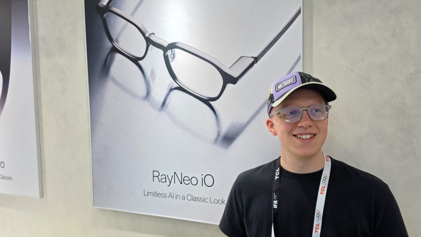 RayNeo iO smart glasses use microphones for camera-free Life Log