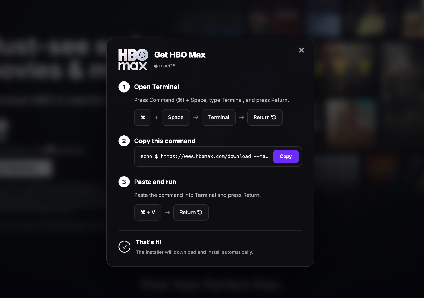 ClickFix attacks use fake HBO Max ads to target Mac and Windows users