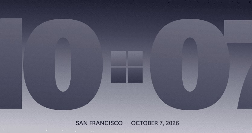 Microsoft schedules Windows and Surface event for October 7