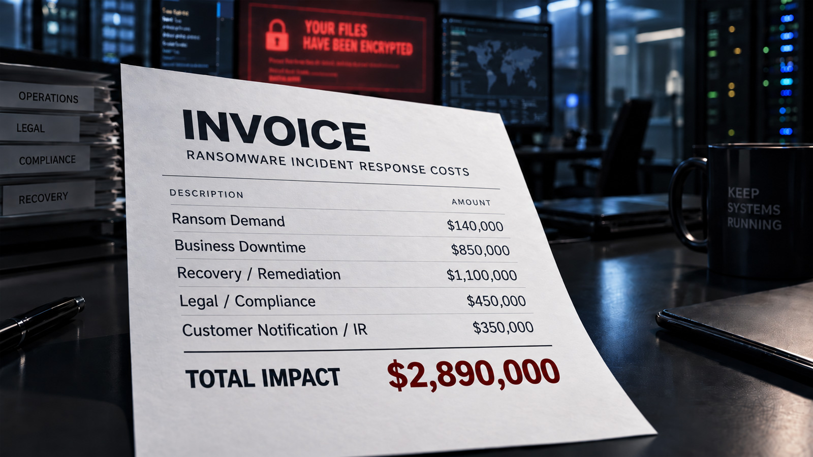 The cost of ransomware extends far beyond the ransom