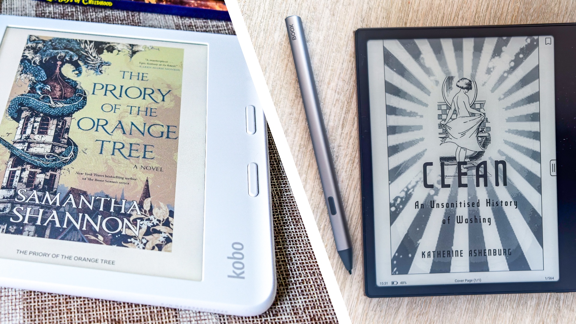 Boox and Kobo take different approaches to e-ink tablets