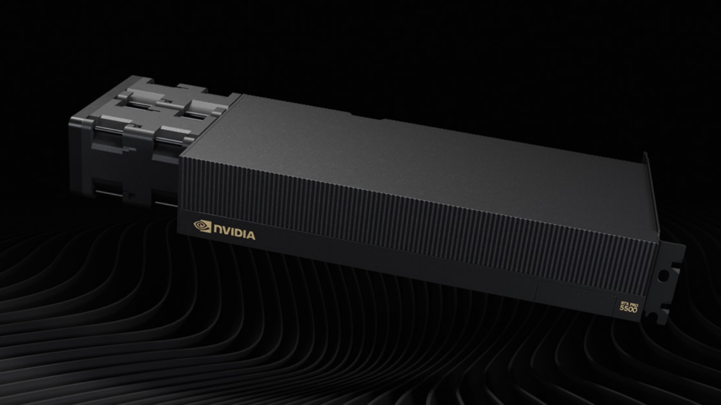 Nvidia packs 84 GB of GDDR7 into RTX Pro 5500 workstation GPU