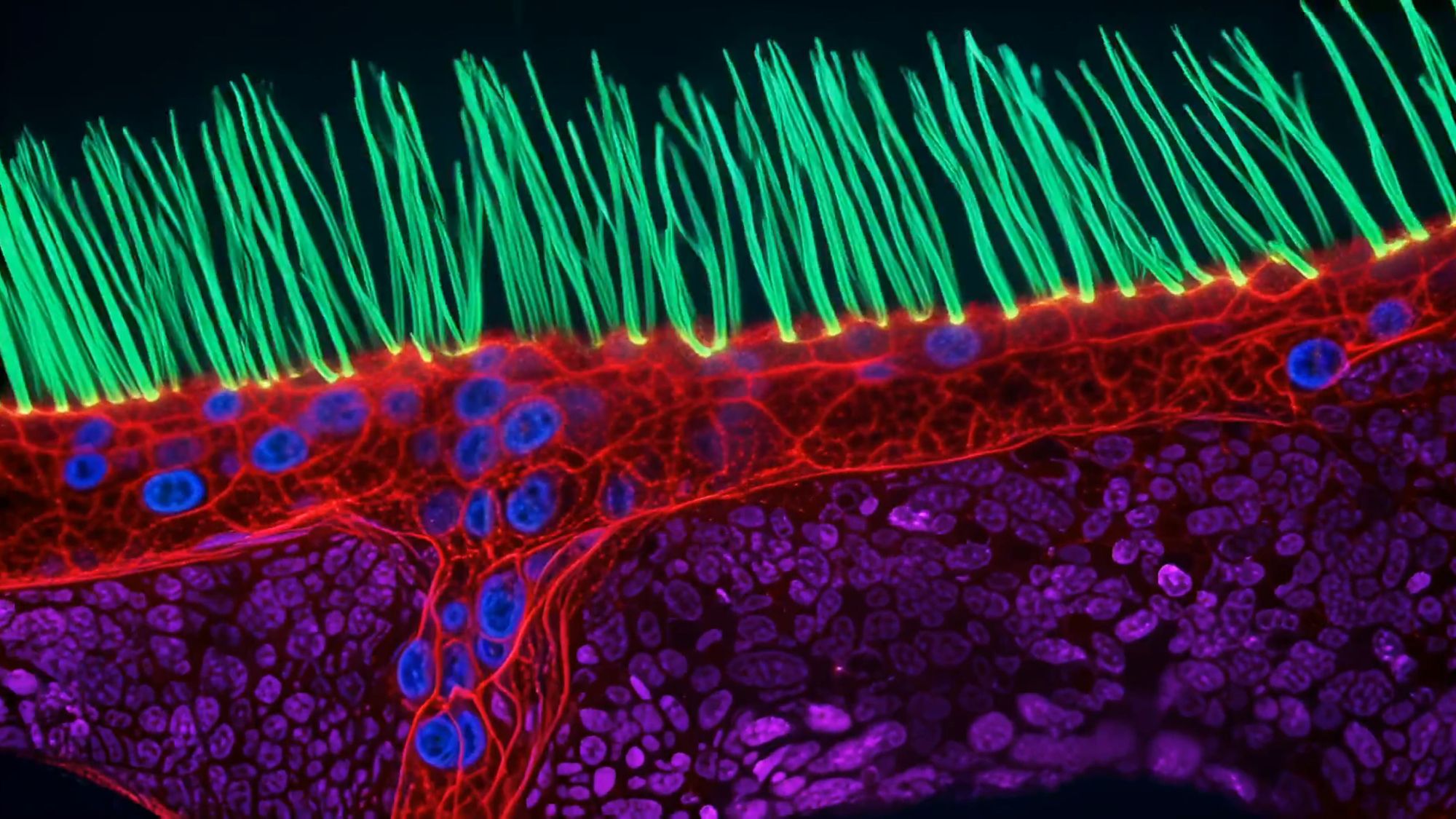 Nikon competition winner captures airway cilia at 100x magnification