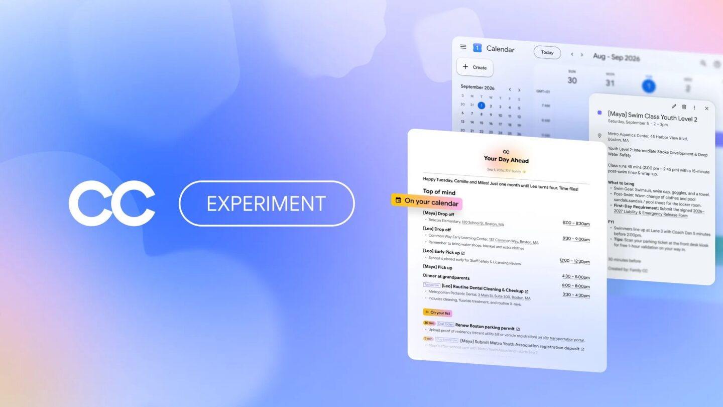 Google refocuses CC AI agent on family household coordination