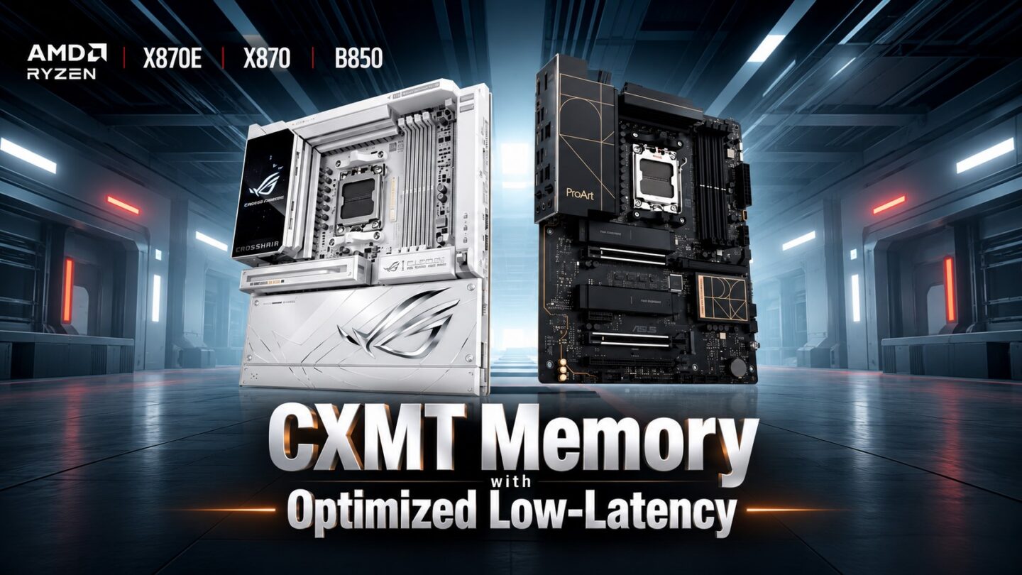 ASUS Prepares AM5 BIOS Updates for Lower-Latency CXMT DDR5 Memory