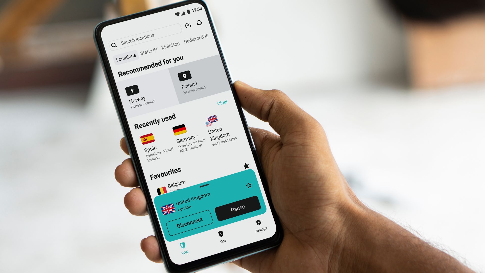Surfshark redesigns iPhone VPN locations tab and browser extension