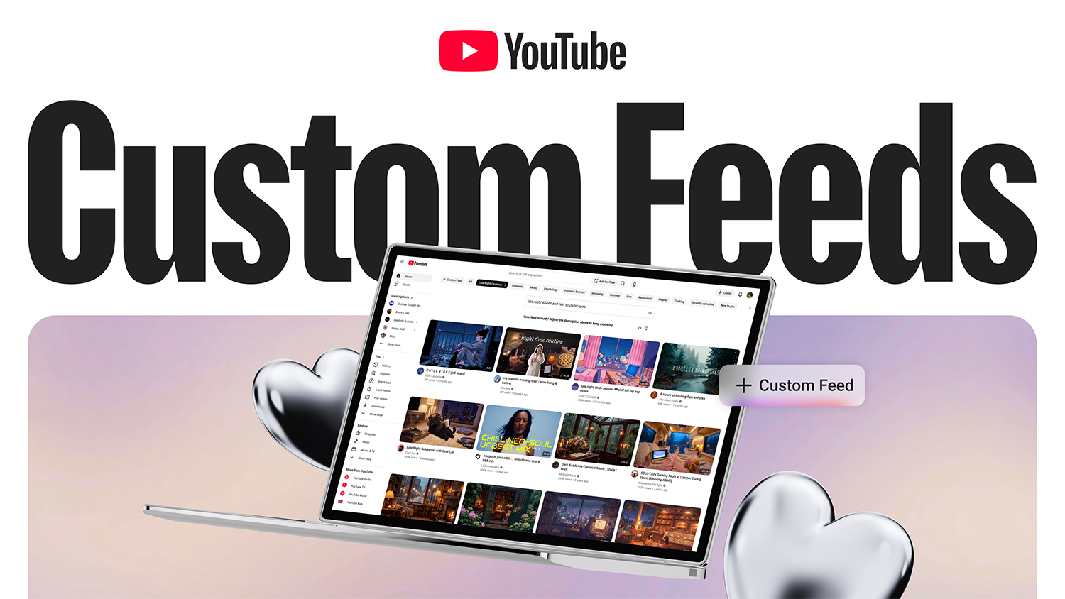 YouTube will let users build custom feeds with Gemini