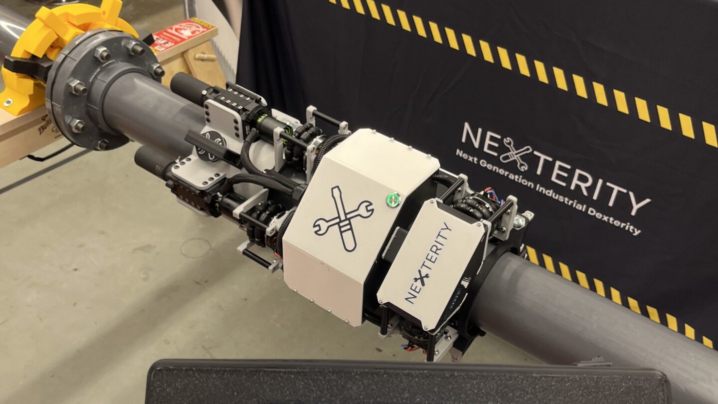 Nexterity’s robot handles four pipe bolts at a time