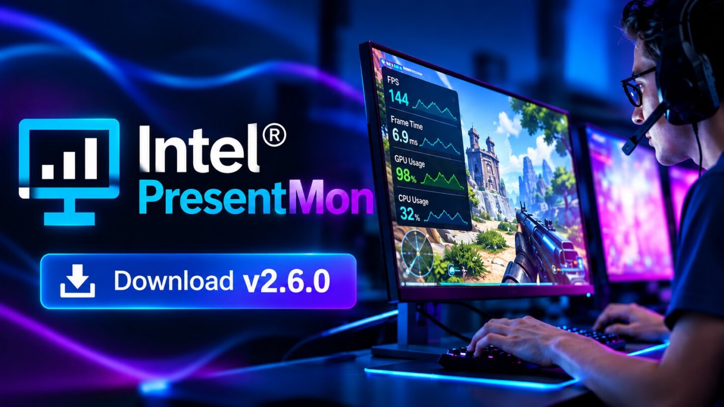 Intel PresentMon 2.6.0 Cuts CPU Usage by Up to 78%