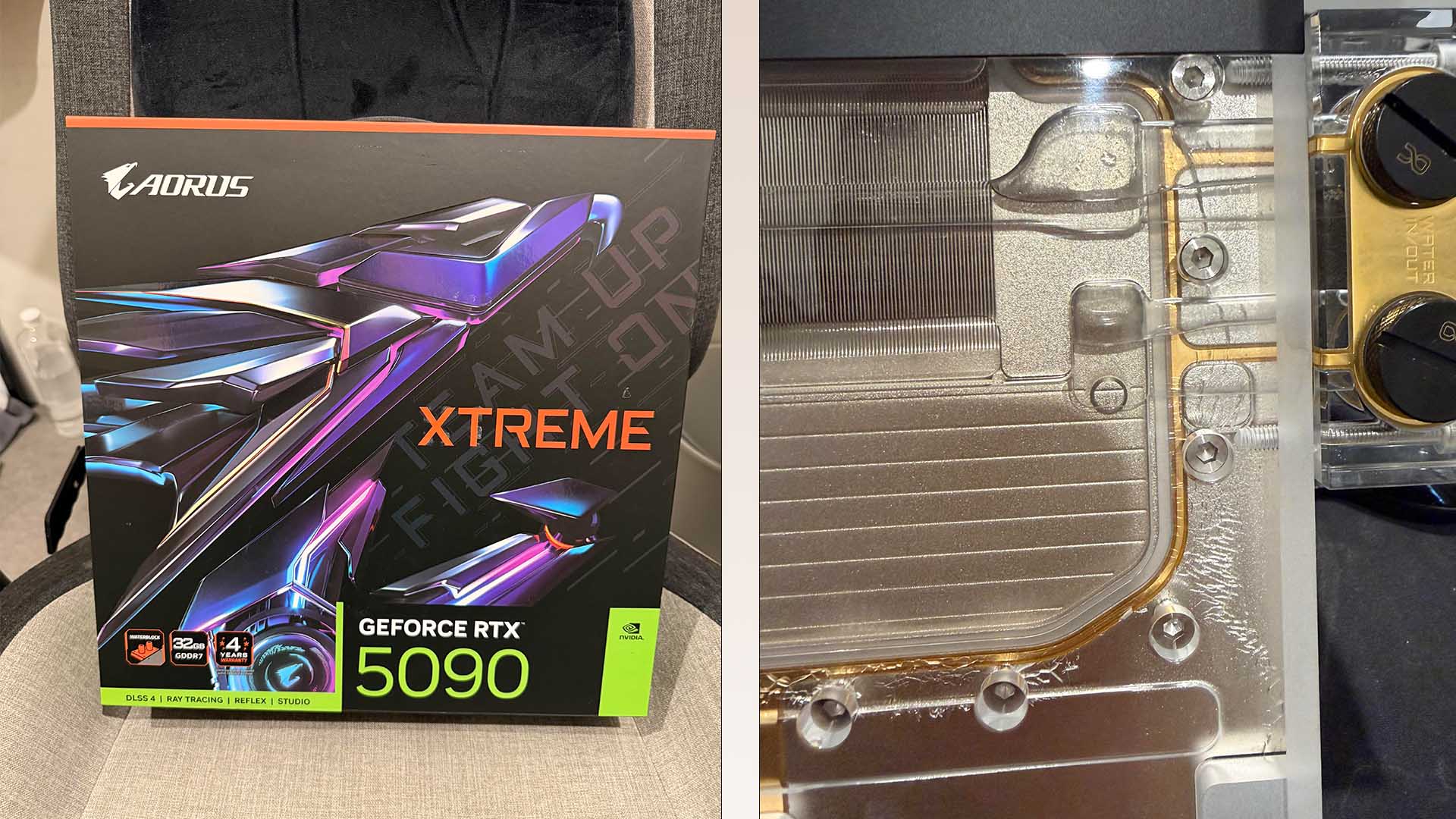 AORUS RTX 5090 WATERFORCE Owner Reports Waterblock Cracks After 3 Weeks
