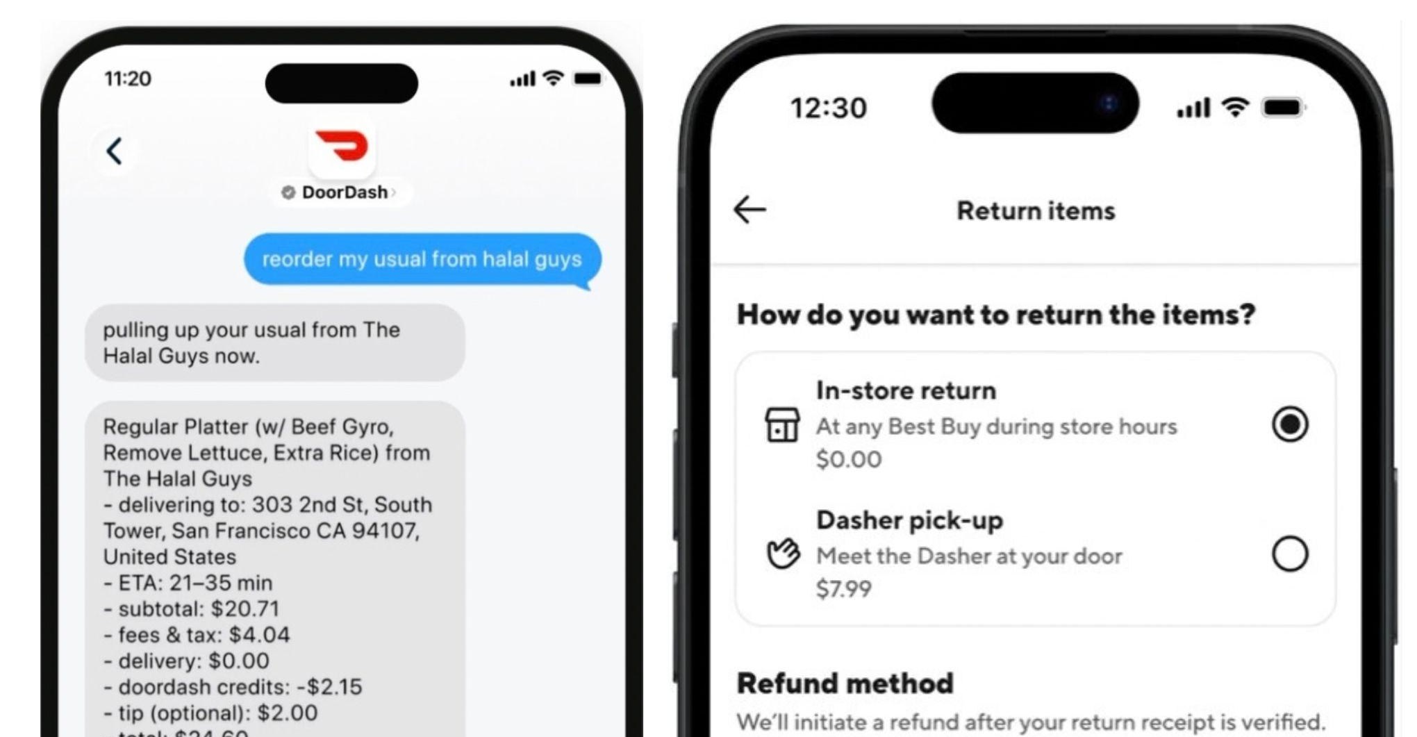 DoorDash previews text ordering, drone deliveries and returns