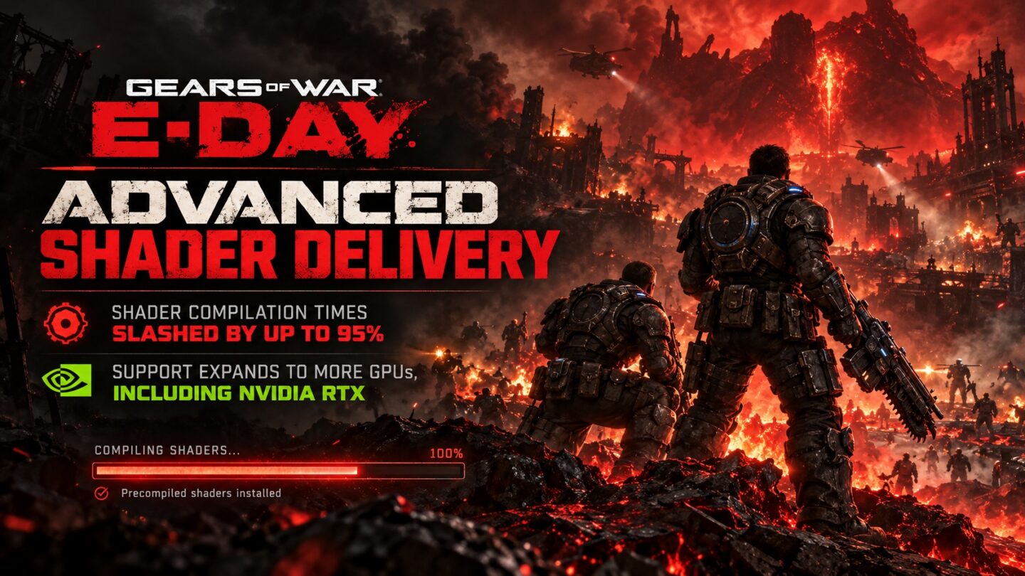Microsoft Says Advanced Shader Delivery Cuts Compilation Times by About 95% in Gears of War: E-Day