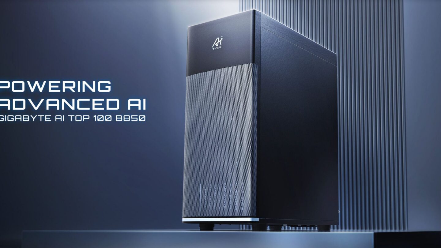 GIGABYTE AI TOP 100 B850 Pairs Two Radeon AI PRO R9700 GPUs