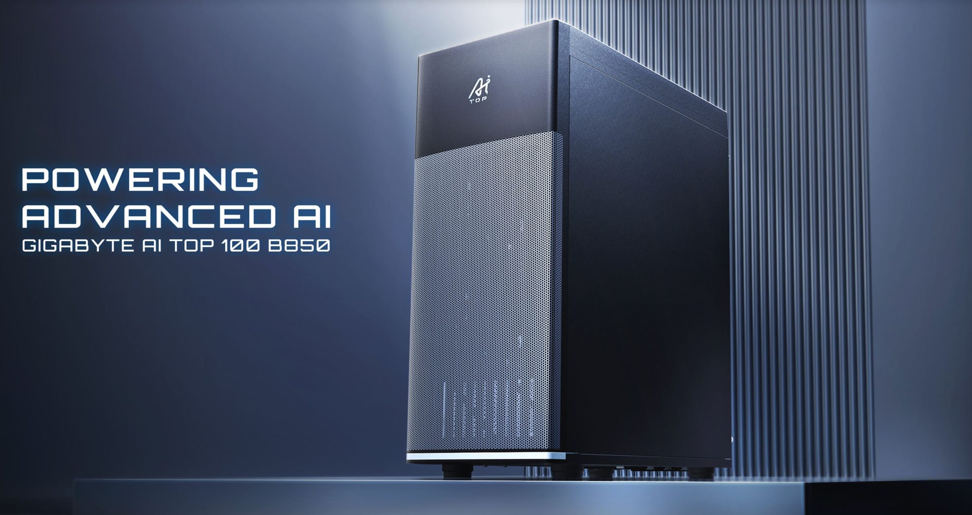 GIGABYTE AI TOP 100 B850 Pairs Two Radeon AI PRO R9700 GPUs