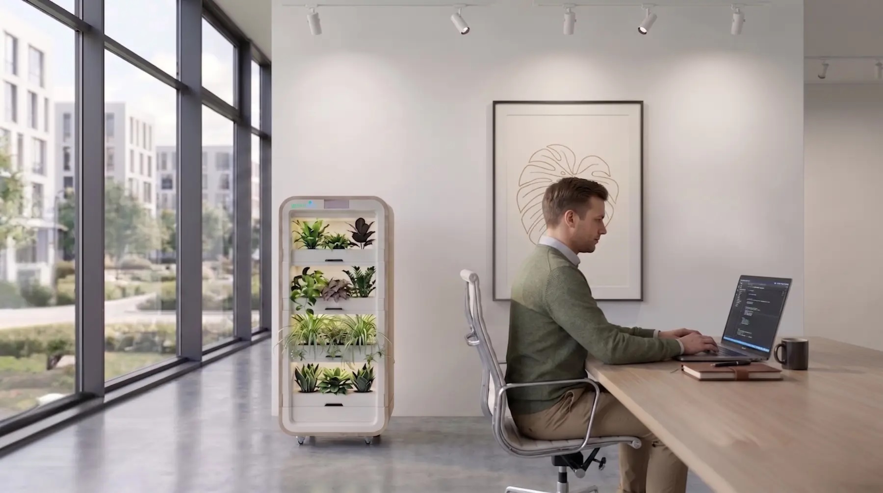 Greenairy Plans Smart Plant Towers for Office Air