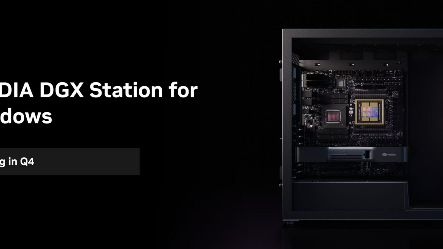 NVIDIA Brings DGX Station to Windows With 748 GB of Memory and 20 PFLOPs